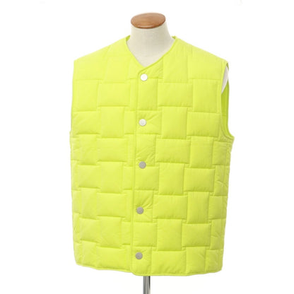 [Used] Bottega Veneta nylon padded vest, fluorescent lime yellow [M] [Condition rank A] [Men&