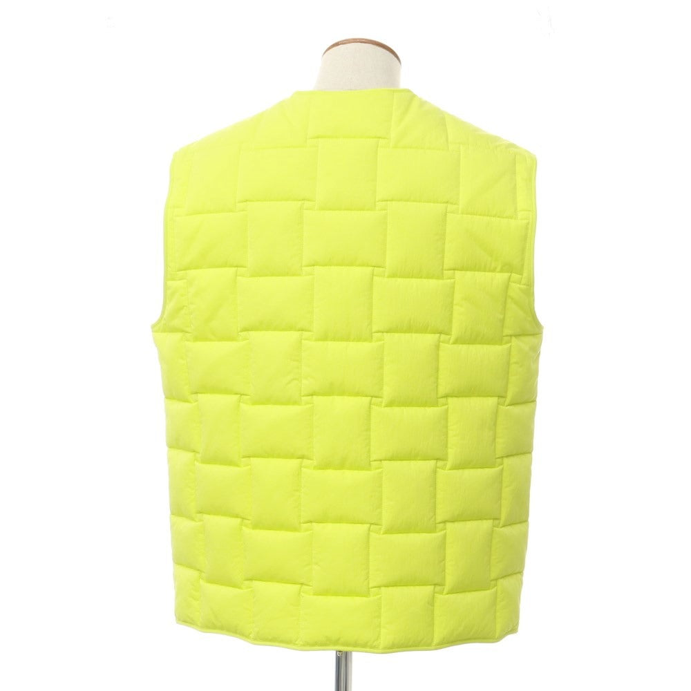 [Used] Bottega Veneta nylon padded vest, fluorescent lime yellow [M] [Condition rank A] [Men&