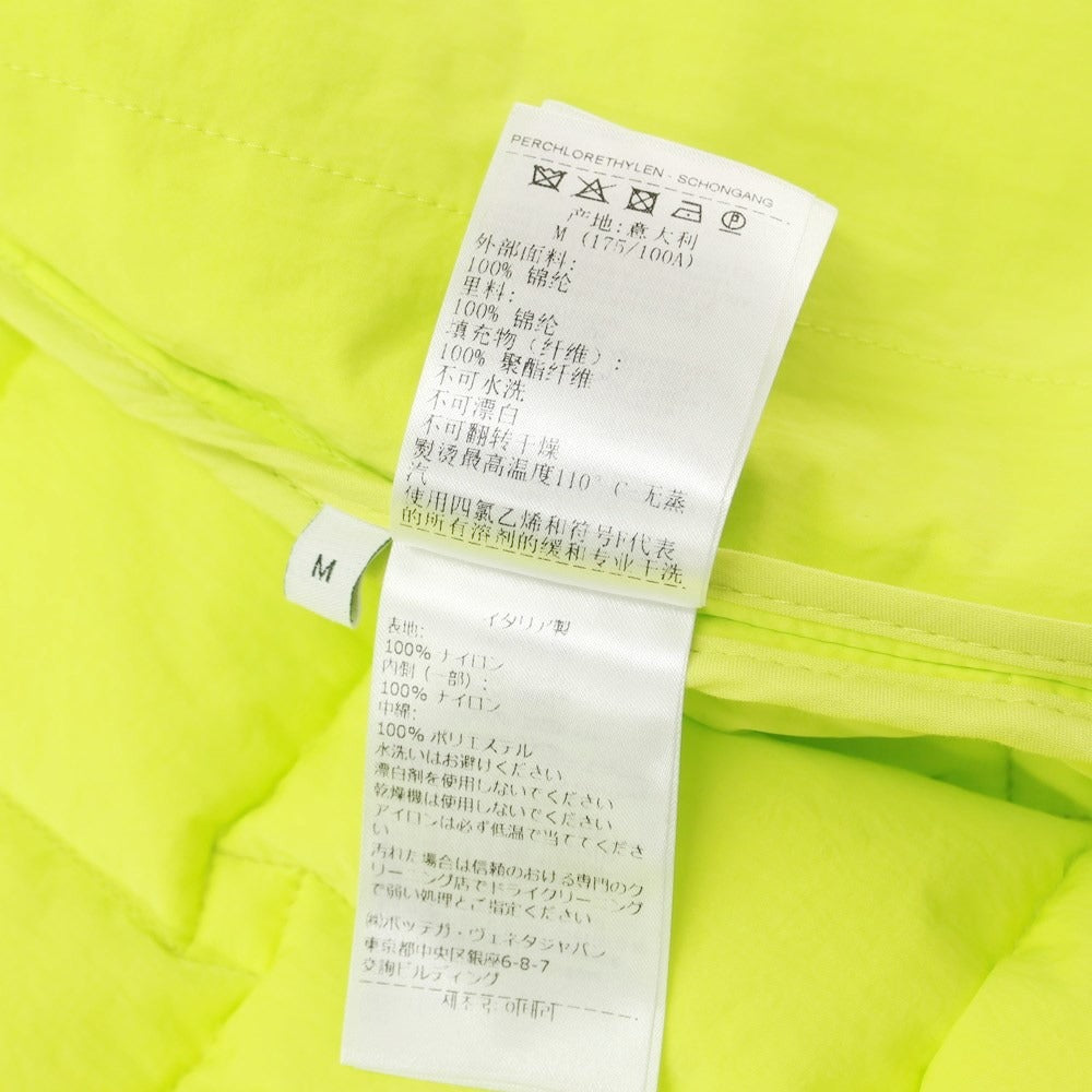 [Used] Bottega Veneta nylon padded vest, fluorescent lime yellow [M] [Condition rank A] [Men&