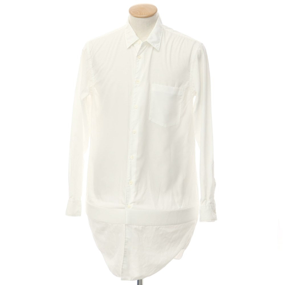 【中古】コムデギャルソンオムプリュス COMME des GARCONS HOMME PLUS 2023年春夏 ポリエステル カジュアルシャツ ホワイト【 S 】【 状態ランクA 】【 メンズ 】