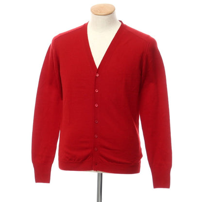 [Used] CRUCIANI high gauge wool knit cardigan, red [size 46] [RED] [A/W] [Condition rank A] [Men&