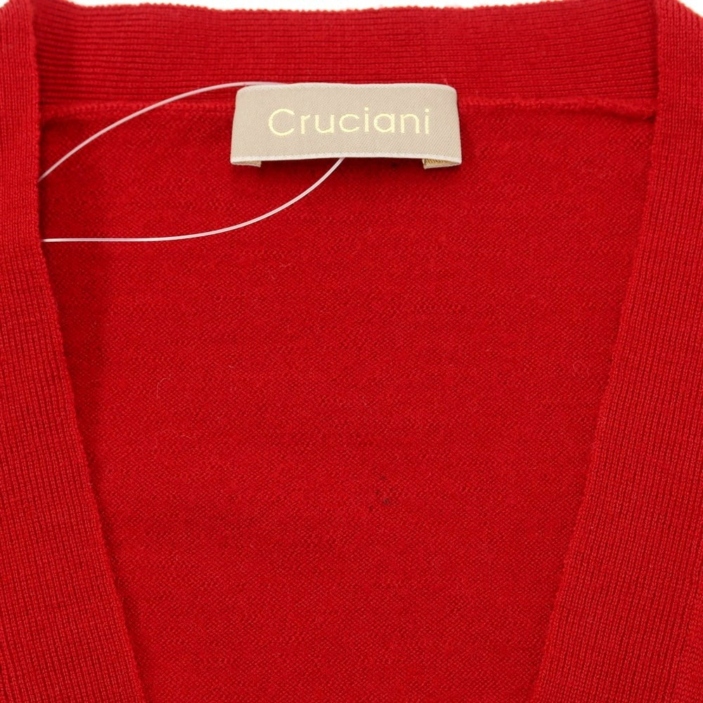 [Used] CRUCIANI high gauge wool knit cardigan, red [size 46] [RED] [A/W] [Condition rank A] [Men&