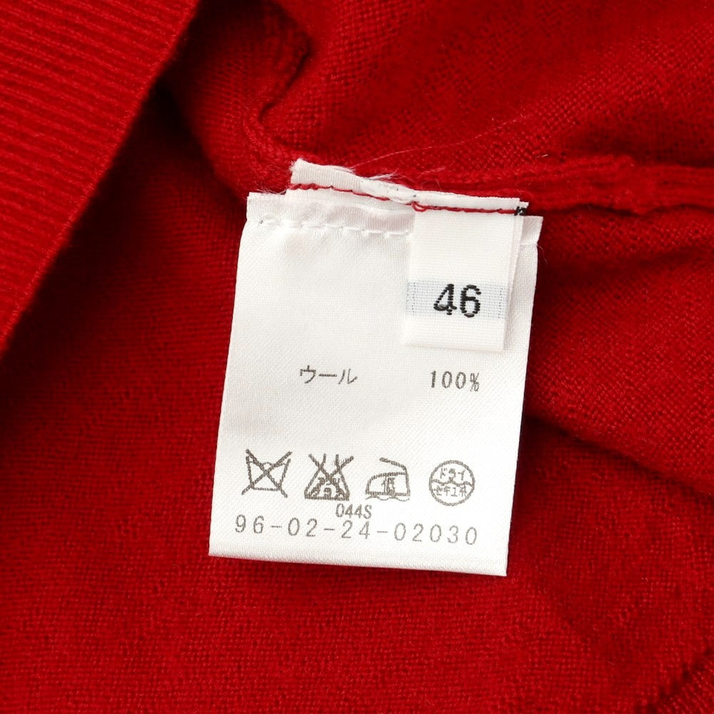 [Used] CRUCIANI high gauge wool knit cardigan, red [size 46] [RED] [A/W] [Condition rank A] [Men&