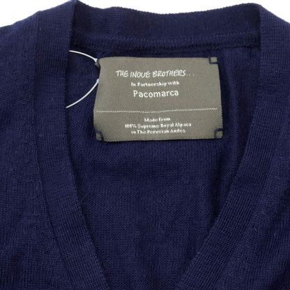 [Used] THE INOUE BROTHERS High Gauge Alpaca Knit Cardigan Navy [Size not specified (S size)] [NVY] [A/W] [Condition rank A] [Men&