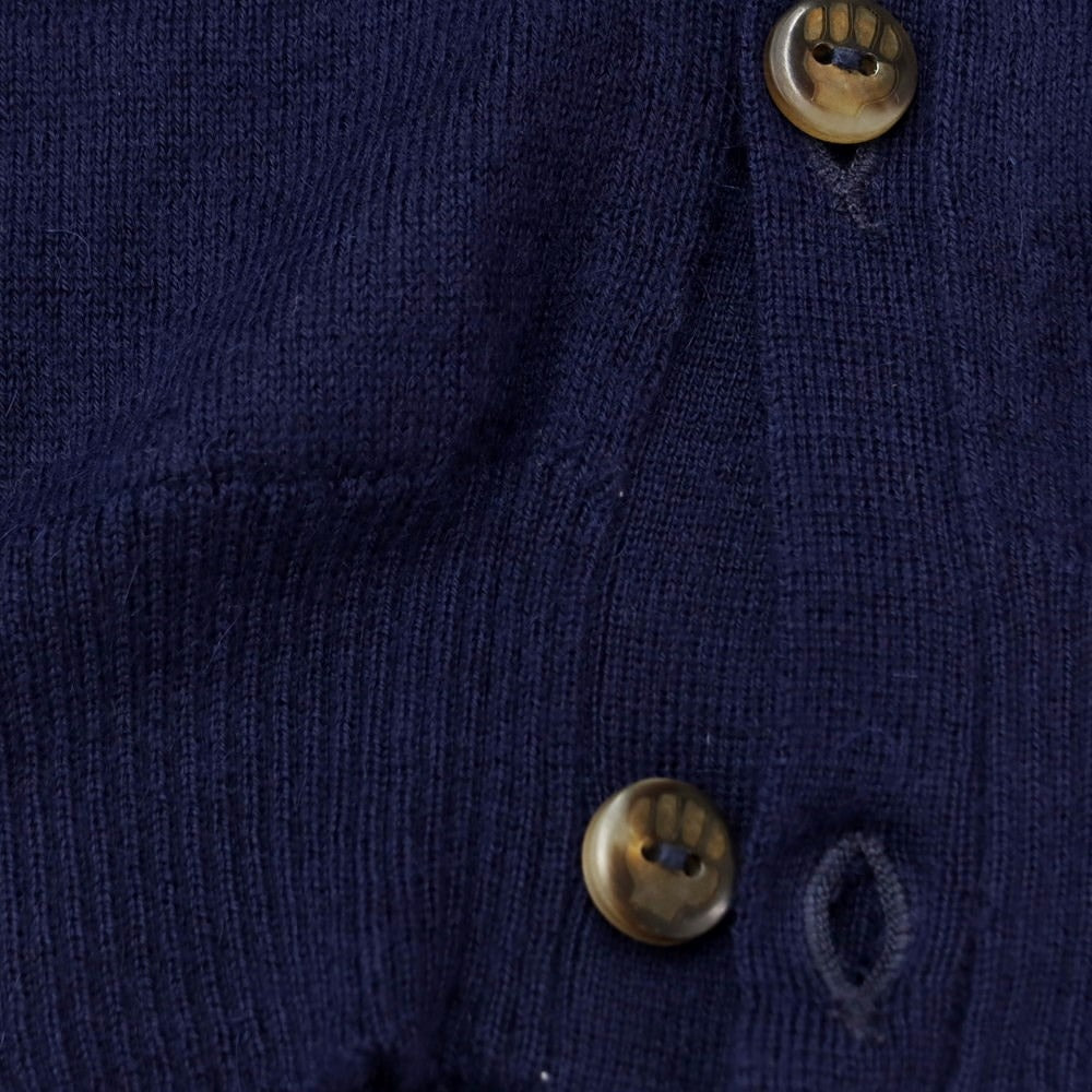 [Used] THE INOUE BROTHERS High Gauge Alpaca Knit Cardigan Navy [Size not specified (S size)] [NVY] [A/W] [Condition rank A] [Men&