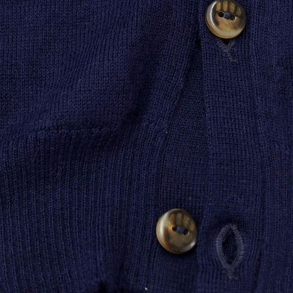 [Used] THE INOUE BROTHERS High Gauge Alpaca Knit Cardigan Navy [Size not specified (S size)] [NVY] [A/W] [Condition rank A] [Men&