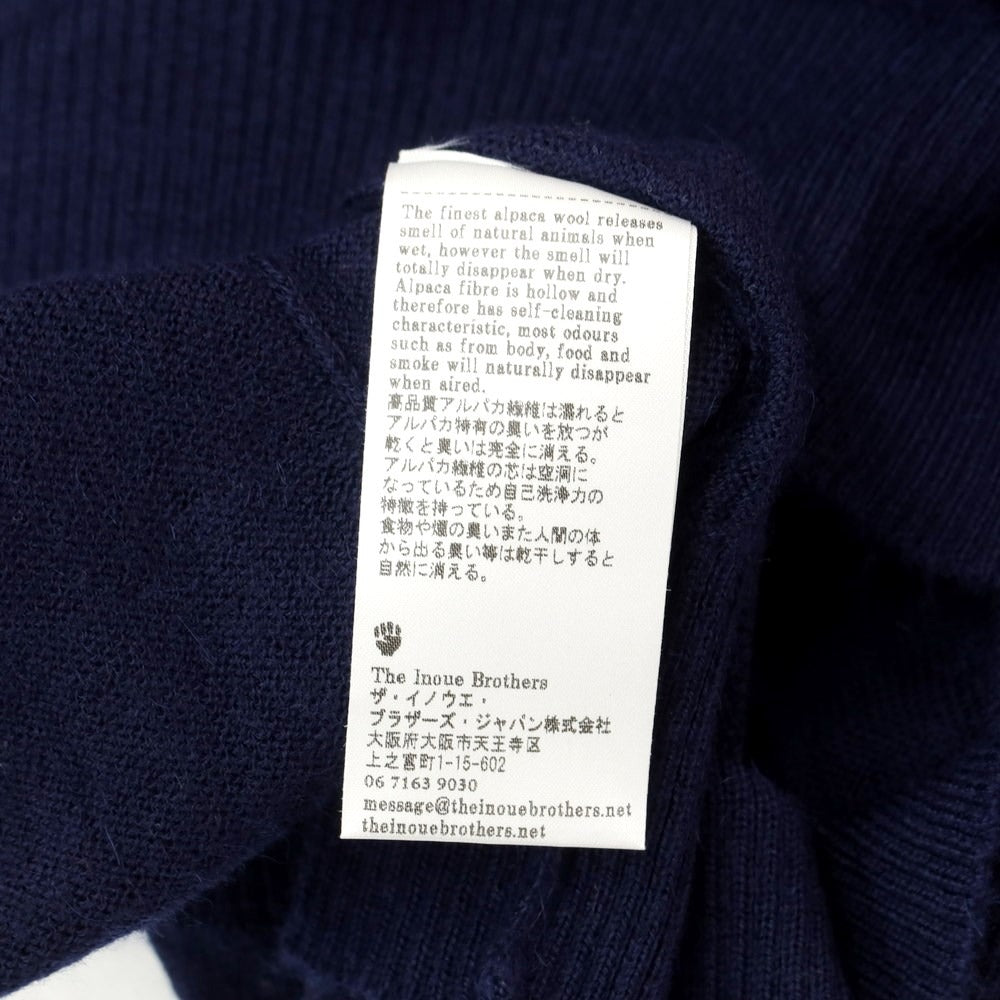 [Used] THE INOUE BROTHERS High Gauge Alpaca Knit Cardigan Navy [Size not specified (S size)] [NVY] [A/W] [Condition rank A] [Men&