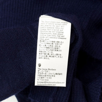 [Used] THE INOUE BROTHERS High Gauge Alpaca Knit Cardigan Navy [Size not specified (S size)] [NVY] [A/W] [Condition rank A] [Men&