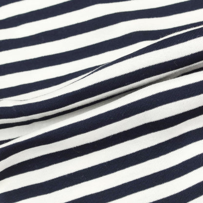 [Used] Letroyes Cotton Border 3/4 Sleeve T-Shirt White x Navy [Size S] [WHT] [S/S] [Condition Rank C] [Men&