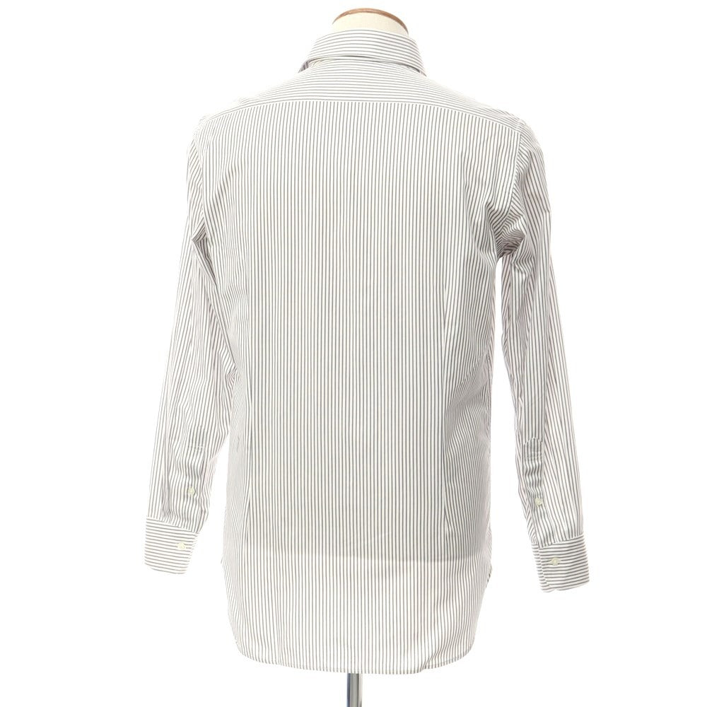 [Used] FAIRFAX Cotton Striped Regular Collar Dress Shirt White x Gray [40] [Condition Rank C] [Men&