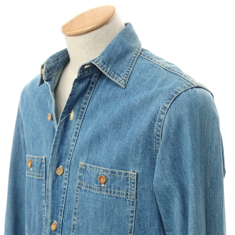 [Used] Bleu de Paname denim casual shirt, blue [S] [Condition rank D] [Men&