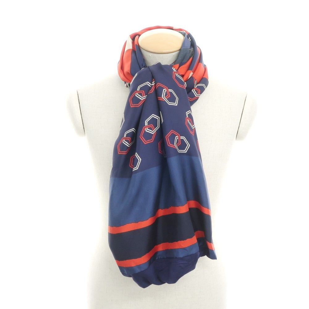 [Used] PIERRE LOUIS MASCIA scarf
 Navy x Red [NVY] [S/S] [Condition Rank A] [Men&