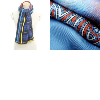 [Used] PIERRE LOUIS MASCIA scarf
 Blue x Yellow [BLU] [S/S] [Condition Rank B] [Men&