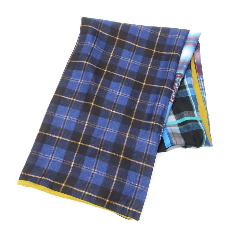 [Used] PIERRE LOUIS MASCIA scarf
 Blue x Yellow [BLU] [S/S] [Condition Rank B] [Men&