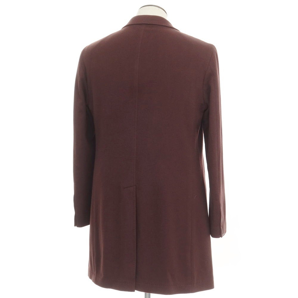 [New] Tagliatore COLORADO Wool Cashmere Chesterfield Coat Bordeaux [Size 50] [RED] [A/W] [Condition Rank N] [Men&