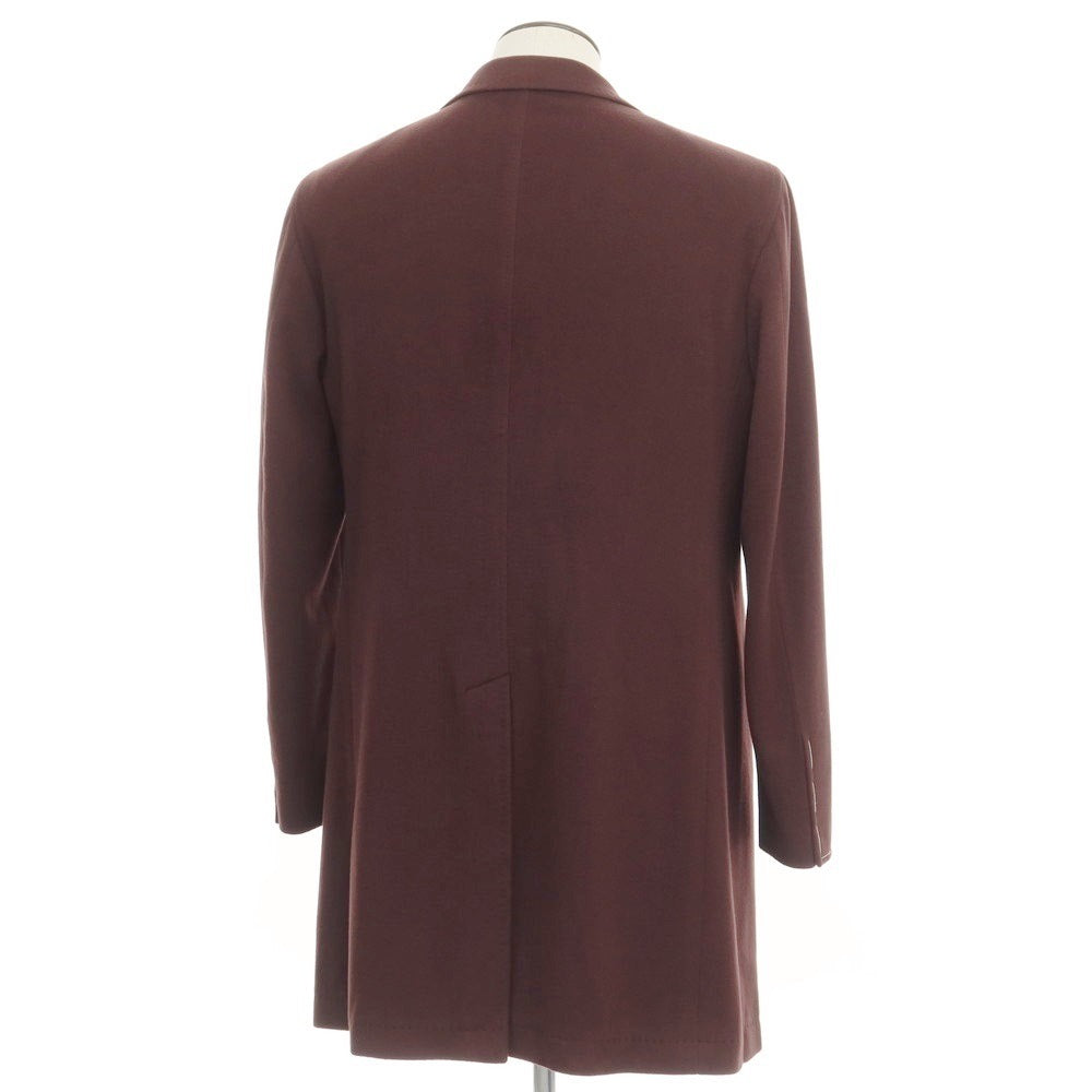 [New] Tagliatore COLORADO Wool Cashmere Chesterfield Coat Bordeaux [Size 52] [RED] [A/W] [Condition Rank N] [Men&