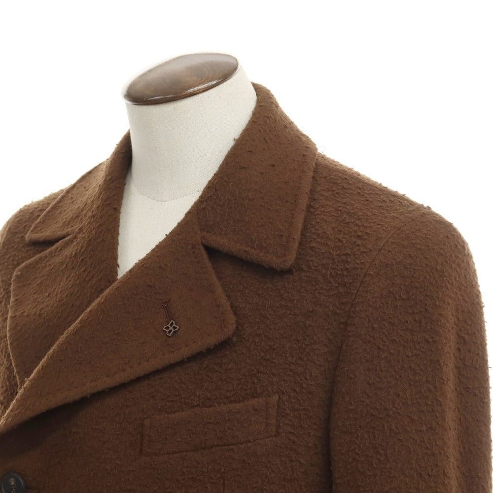 [Used] [Unused] Tagliatore TAGLIATORE Wool Nylon Brilla Peril Gusto Custom Double Breasted Coat Brown [Size 48] [BRW] [A/W] [Condition Rank S] [Men&