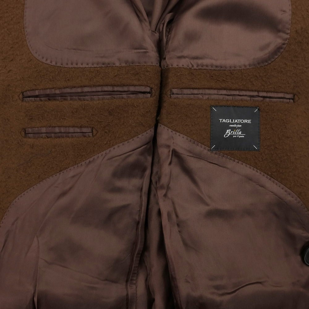 [Used] [Unused] Tagliatore TAGLIATORE Wool Nylon Brilla Peril Gusto Custom Double Breasted Coat Brown [Size 48] [BRW] [A/W] [Condition Rank S] [Men&