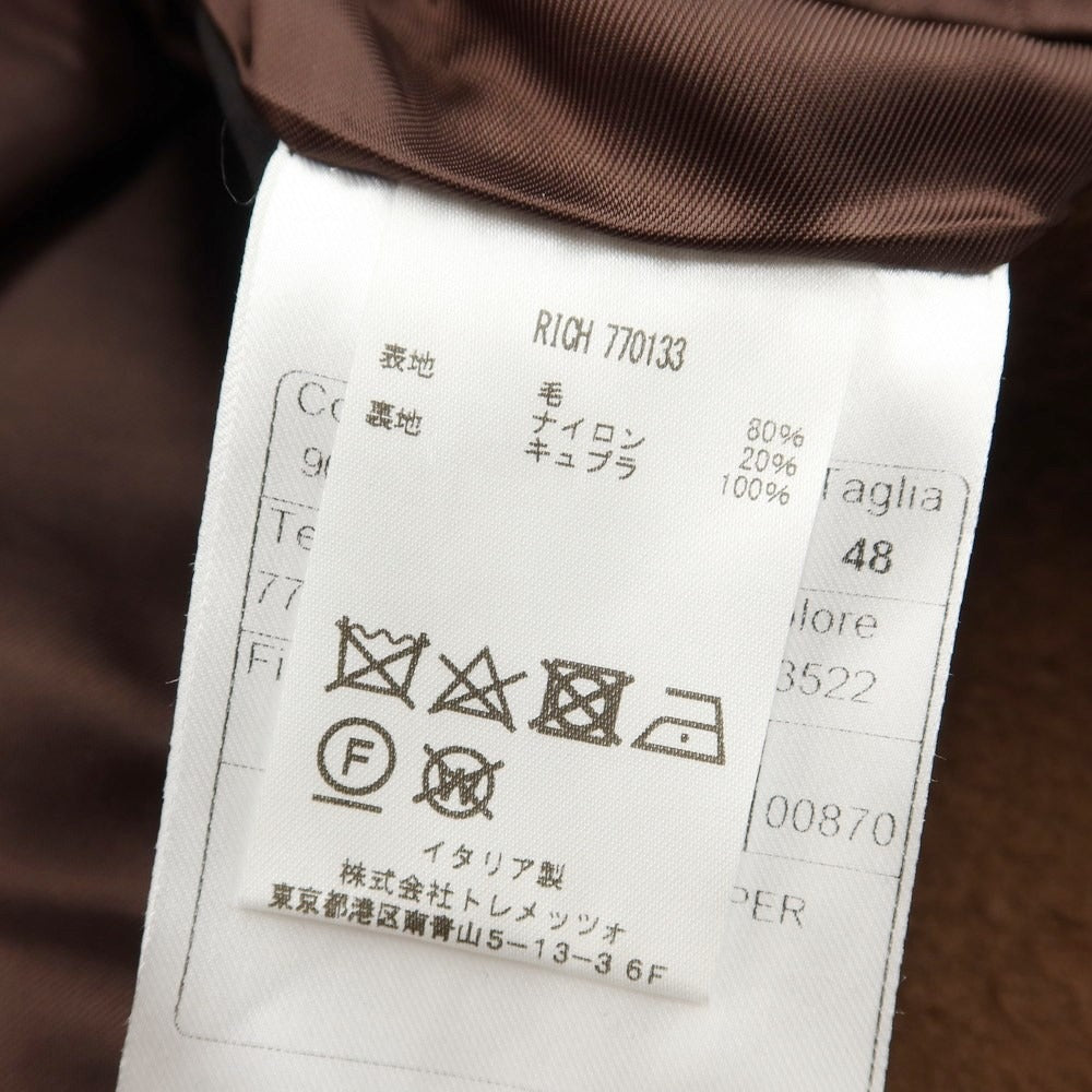[Used] [Unused] Tagliatore TAGLIATORE Wool Nylon Brilla Peril Gusto Custom Double Breasted Coat Brown [Size 48] [BRW] [A/W] [Condition Rank S] [Men&