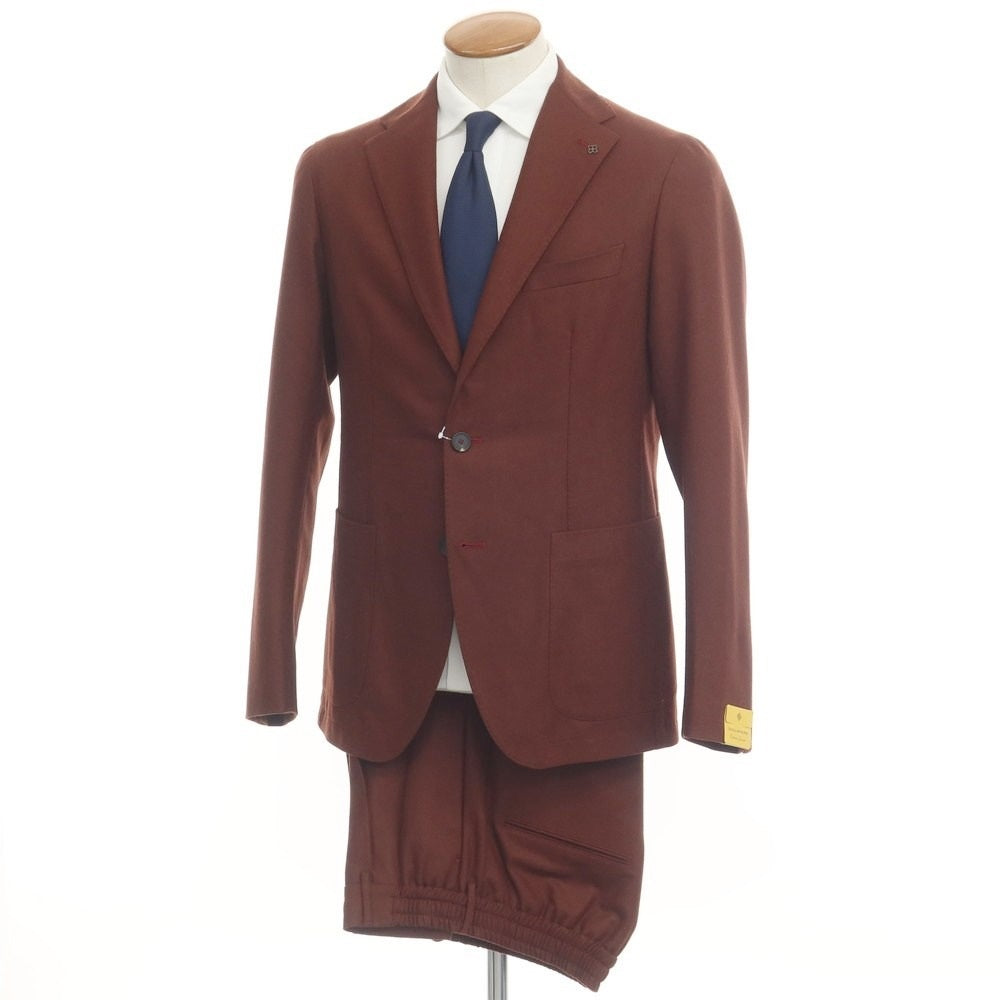 [New] TAGLIATORE Wool Unconstructed Easy 2-Button Suit Brown [Size 48] [BRW] [A/W] [Condition Rank N] [Men&