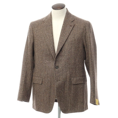 [New] TAGLIATORE wool nylon herringbone 3B casual jacket
 Brown [Size 48] [BRW] [A/W] [Condition Rank N] [Men&