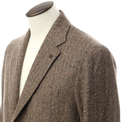 [New] TAGLIATORE wool nylon herringbone 3B casual jacket
 Brown [Size 48] [BRW] [A/W] [Condition Rank N] [Men&