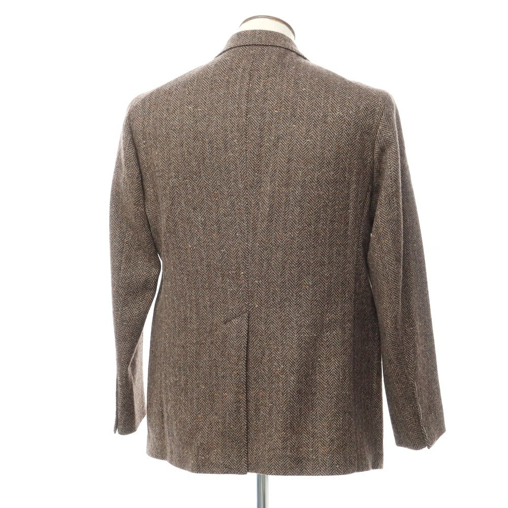 [New] TAGLIATORE wool nylon herringbone 3B casual jacket
 Brown [Size 48] [BRW] [A/W] [Condition Rank N] [Men&