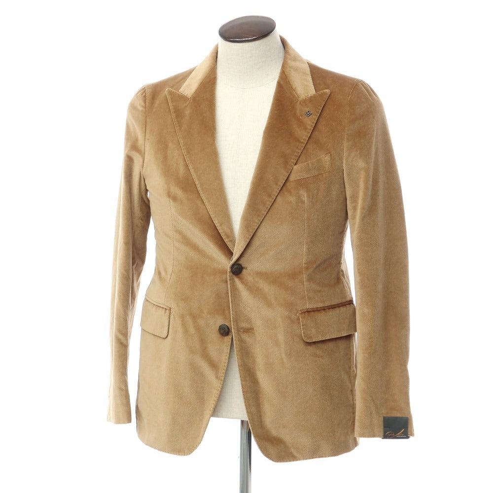 [New Outlet] TAGLIATORE Cotton Velvet 2B Casual Jacket
 Beige [Size 48] [BEI] [A/W] [Condition Rank N-] [Men&