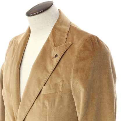 [New Outlet] TAGLIATORE Cotton Velvet 2B Casual Jacket
 Beige [Size 48] [BEI] [A/W] [Condition Rank N-] [Men&