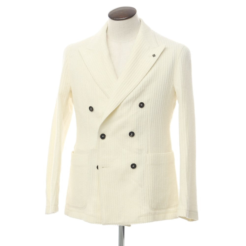 [Used] TAGLIATORE wool nylon double 6B casual jacket
 Ivory [Size 48] [WHT] [A/W] [Condition Rank B] ​​[Men&