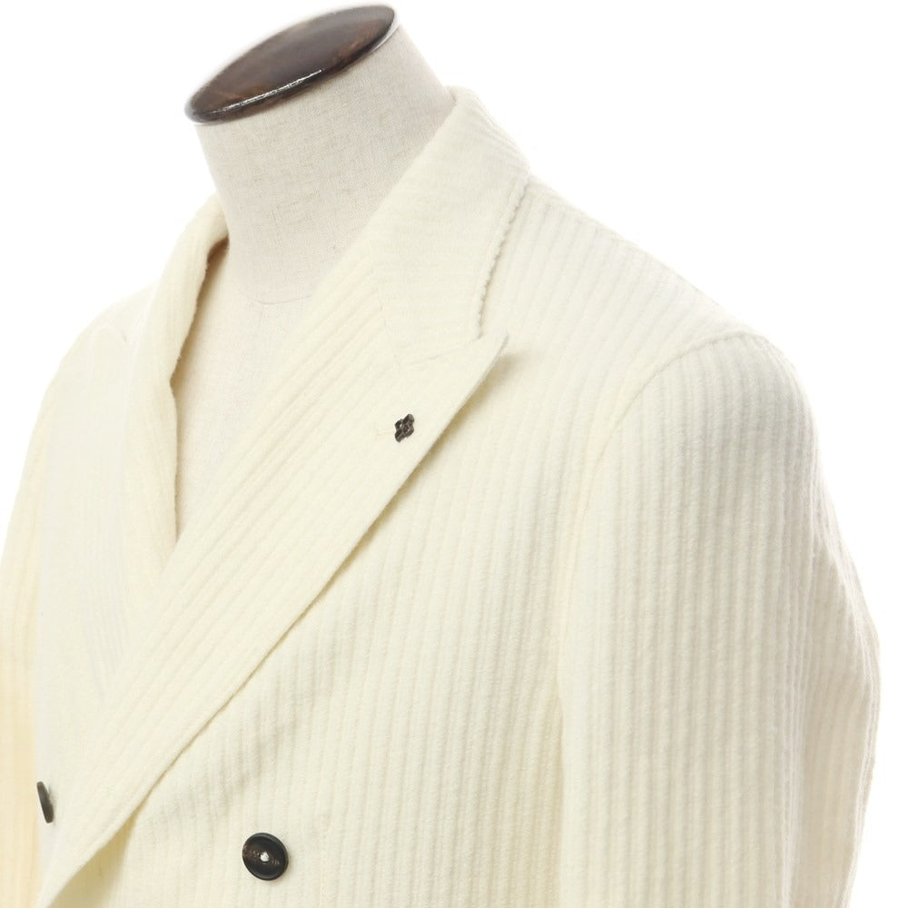 [Used] TAGLIATORE wool nylon double 6B casual jacket
 Ivory [Size 48] [WHT] [A/W] [Condition Rank B] ​​[Men&