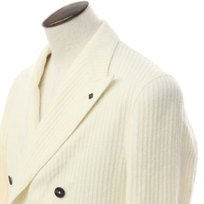 [Used] TAGLIATORE wool nylon double 6B casual jacket
 Ivory [Size 48] [WHT] [A/W] [Condition Rank B] ​​[Men&