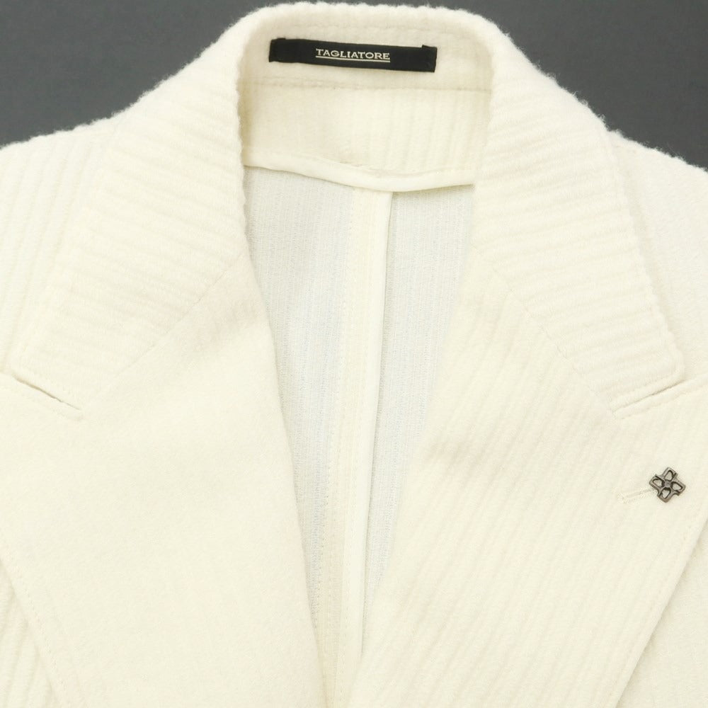 [Used] TAGLIATORE wool nylon double 6B casual jacket
 Ivory [Size 48] [WHT] [A/W] [Condition Rank B] ​​[Men&