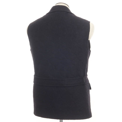 [New] TAGLIATORE Polyester Wool Belted Quilted Vest Black [Size 48] [BLK] [A/W] [Condition Rank N] [Men&