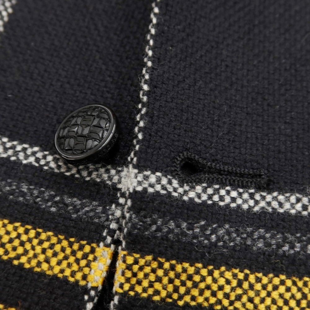 [New] TAGLIATORE Wool Check Gilet Vest Black x Yellow [48] [Condition Rank N] [Men&