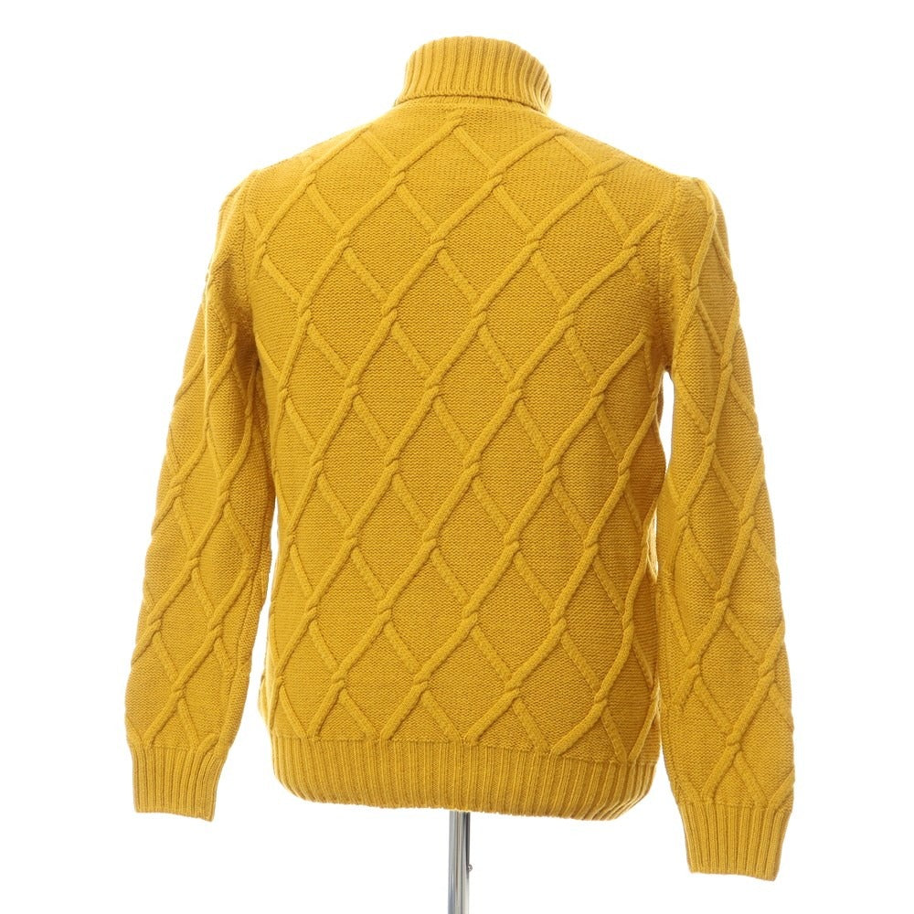 【新品】タリアトーレ TAGLIATORE ウール タートルネック プルオーバーニット
 マスタード【サイズ52】【YEL】【A/W】【状態ランクN】【メンズ】
【768772】