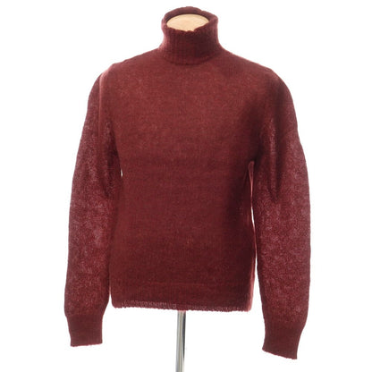 [New] TAGLIATORE Mohair cotton nylon high neck pullover knit
 Bordeaux [Size 48] [RED] [A/W] [Condition Rank N] [Men&