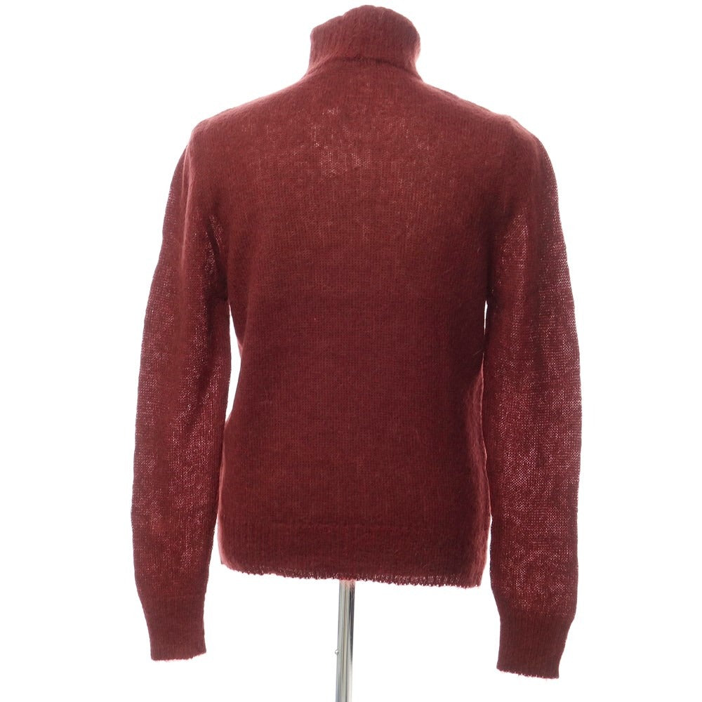 [New] TAGLIATORE Mohair cotton nylon high neck pullover knit
 Bordeaux [Size 48] [RED] [A/W] [Condition Rank N] [Men&