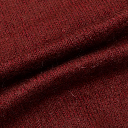 [New] TAGLIATORE Mohair cotton nylon high neck pullover knit
 Bordeaux [Size 48] [RED] [A/W] [Condition Rank N] [Men&