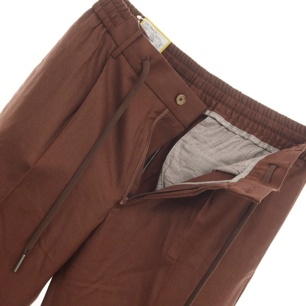 [New] TAGLIATORE Wool Easy Casual Slacks Pants
 Brown [Size 48] [BRW] [A/W] [Condition Rank N] [Men&