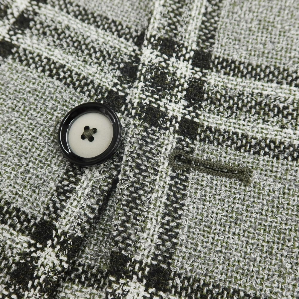 [New] TAGLIATORE Rayon Cotton Nylon 2B Tailored Jacket
 Gray x Black x Olive [Size 46] [GRY] [S/S] [Condition Rank N] [Men&