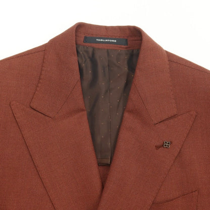 [New] TAGLIATORE Wool Silk Double 6B Casual Jacket
 Brown [Size 48] [BRW] [S/S] [Condition Rank N] [Men&