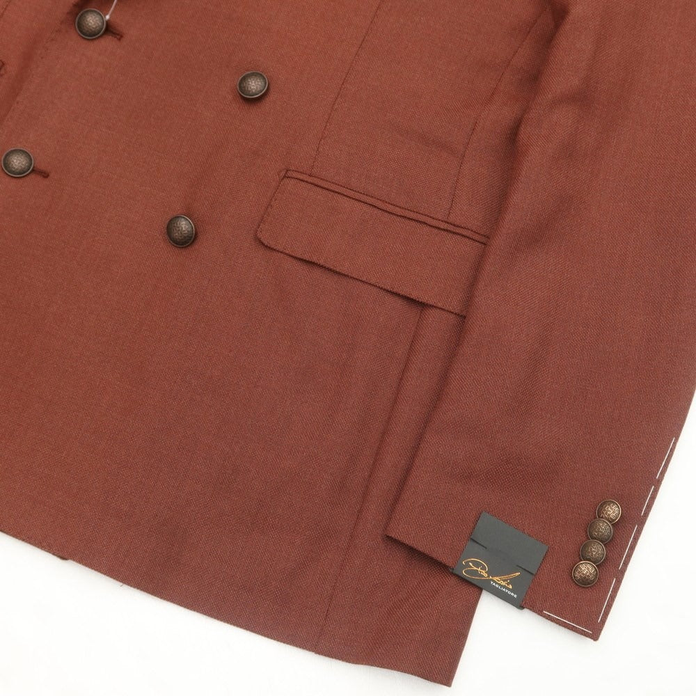 [New] TAGLIATORE Wool Silk Double 6B Casual Jacket
 Brown [Size 48] [BRW] [S/S] [Condition Rank N] [Men&