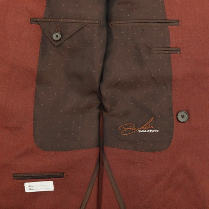 [New] TAGLIATORE Wool Silk Double 6B Casual Jacket
 Brown [Size 48] [BRW] [S/S] [Condition Rank N] [Men&