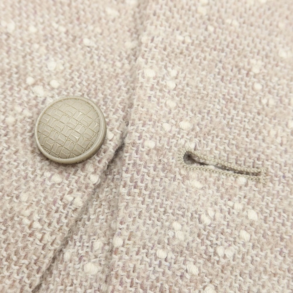 [New Outlet] TAGLIATORE Wool Cotton 2B Casual Jacket
 Greige x White [Size 48] [GRY] [A/W] [Condition Rank N-] [Men&