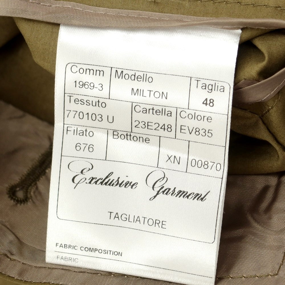 [New Outlet] TAGLIATORE Cotton Safari Jacket Military Jacket
 Olive khaki [Size 48] [KAK] [S/S] [Condition rank N-] [Men&