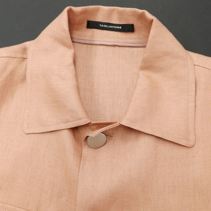 [New] TAGLIATORE Linen Safari Jacket Military Jacket
 Pink [Size 48] [PNK] [S/S] [Condition Rank N] [Men&