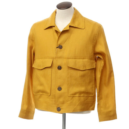 [New] TAGLIATORE Linen Work Jacket Blouson
 Orange [Size 48] [ORG] [S/S] [Condition Rank N] [Men&