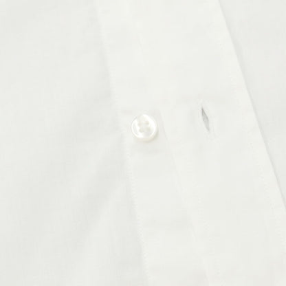 [New] TAGLIATORE Herringbone Woven Cotton Casual Shirt White [40] [Condition Rank N] [Men&