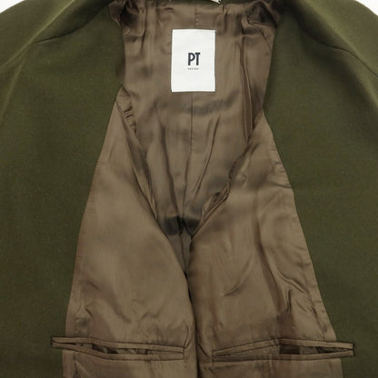 [New] PT TORINO Wool Nylon Chesterfield Coat
 Olive [Size 46] [GRN] [A/W] [Condition Rank N] [Men&